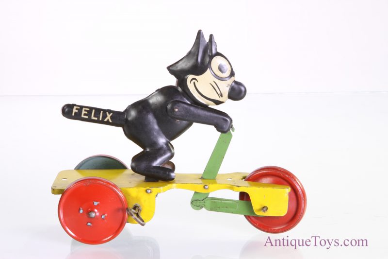 Felix The Cat Scooter Toy by Nifty- Tin Litho Wind-Up *SOLD*
