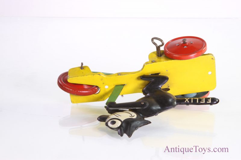 Felix The Cat Scooter Toy by Nifty- Tin Litho Wind-Up *SOLD* - Image 5