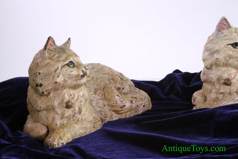 Hubley Cast Iron Cats, Persian Doorstops (2) <FONT COLOR="ff000 ">*SOLD*</font> - Image 7