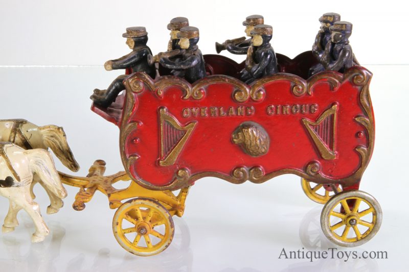 Hubley Overland Band Wagon and Horses <FONT COLOR="ff000 ">*SOLD*</font> - Image 2