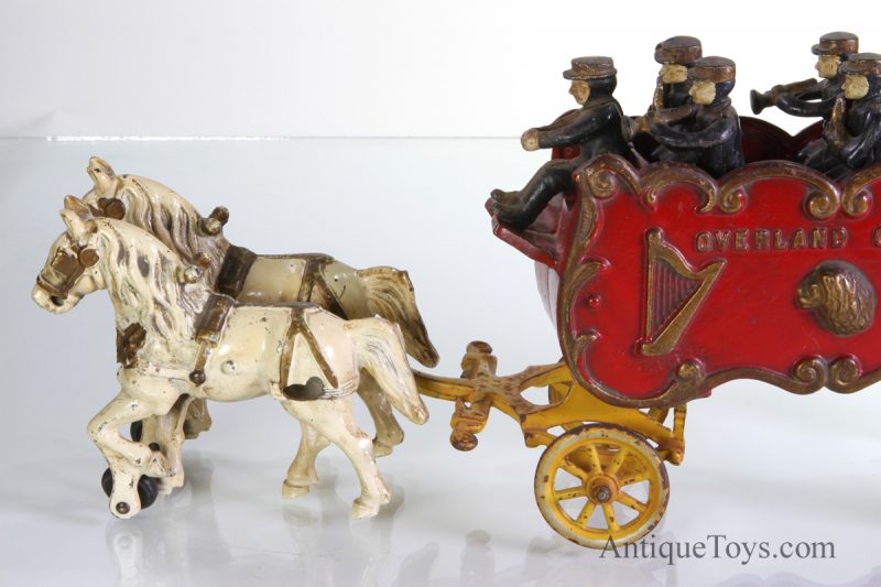 Hubley Overland Band Wagon and Horses <FONT COLOR="ff000 ">*SOLD*</font> - Image 3