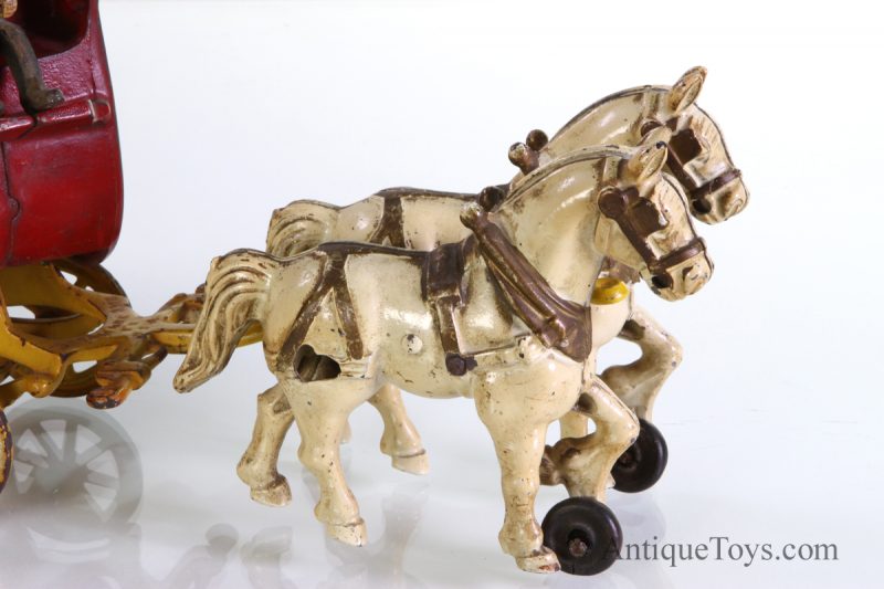 Hubley Overland Band Wagon and Horses <FONT COLOR="ff000 ">*SOLD*</font> - Image 5