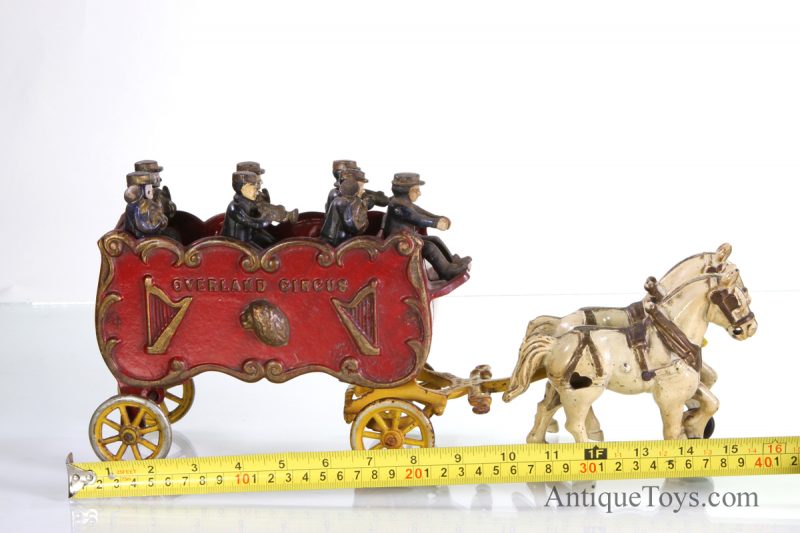 Hubley Overland Band Wagon and Horses <FONT COLOR="ff000 ">*SOLD*</font>