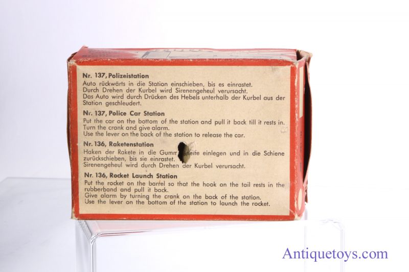 HWN Tin Lithographed Missile Launch German Toy  <FONT COLOR="ff000 ">*SOLD*</font> - Image 3