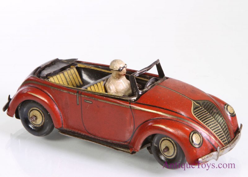 CKO Volkswagon Tin Windup Flip Car (or KdF) <FONT COLOR="ff000 ">*SOLD*</font>