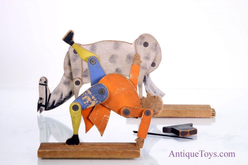 Crandall's John Gilpin Wood toy- Illustration of a Fine old English Ballad <FONT COLOR="ff000 ">*SOLD*</font> - Image 3