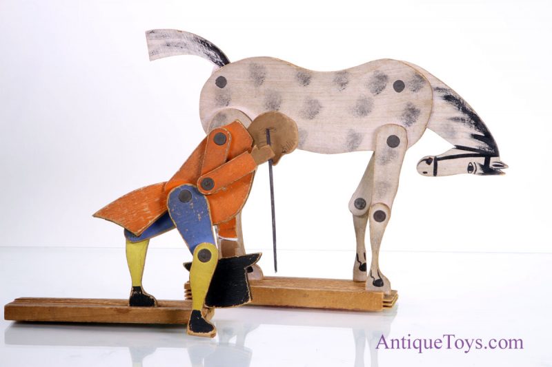 Crandall's John Gilpin Wood toy- Illustration of a Fine old English Ballad <FONT COLOR="ff000 ">*SOLD*</font> - Image 8