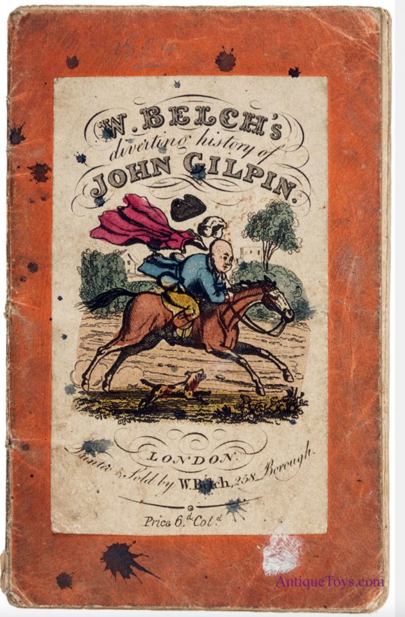 Crandall's John Gilpin Wood toy- Illustration of a Fine old English Ballad <FONT COLOR="ff000 ">*SOLD*</font> - Image 9