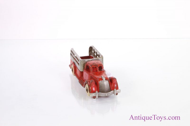 Hubley Red & Silver Cast Iron Pickup Truck <FONT COLOR="ff000 ">*SOLD*</font> - Image 3