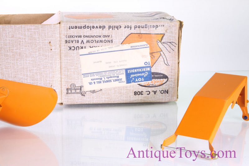 Tonka V Snowplow AC-308 with Box 1958 <FONT COLOR="ff000 ">*SOLD*</font> - Image 7