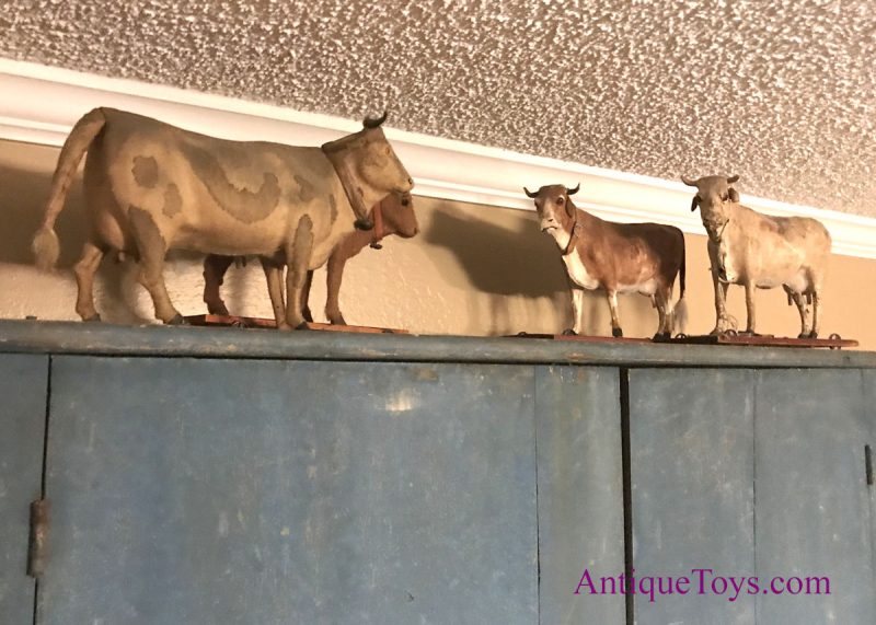 German and French Cow Pull Toy Collection <FONT COLOR="ff000 ">*SOLD*</font>