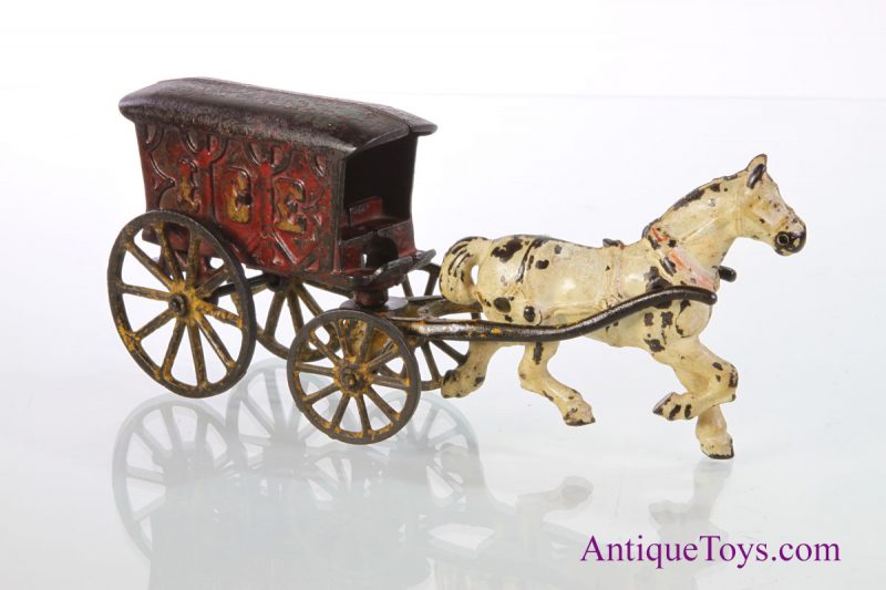 Dent ca. 1910 Cast Iron No. 98 Ice Wagon <FONT COLOR="ff000 ">*SOLD*</font>