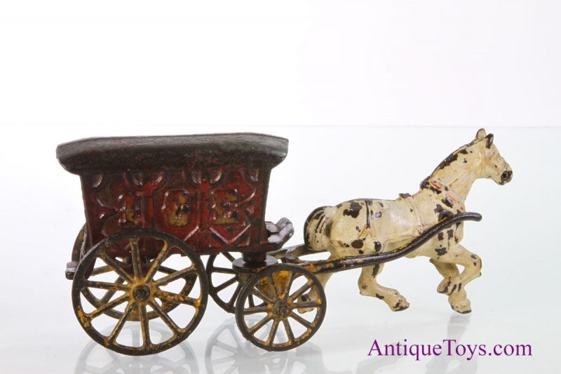 Dent ca. 1910 Cast Iron No. 98 Ice Wagon <FONT COLOR="ff000 ">*SOLD*</font> - Image 3