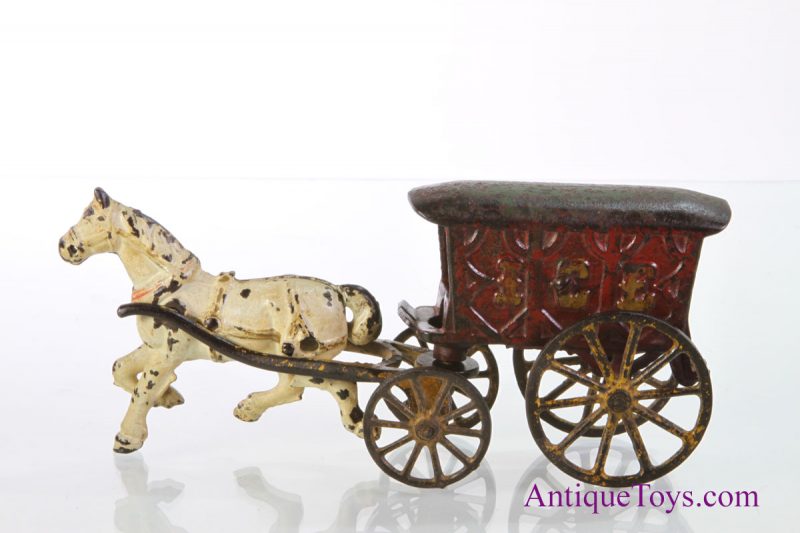 Dent ca. 1910 Cast Iron No. 98 Ice Wagon <FONT COLOR="ff000 ">*SOLD*</font> - Image 5