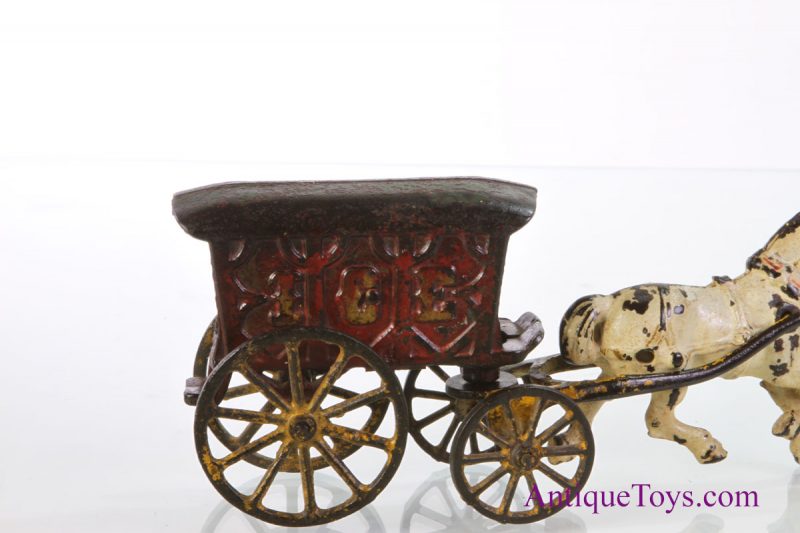 Dent ca. 1910 Cast Iron No. 98 Ice Wagon <FONT COLOR="ff000 ">*SOLD*</font> - Image 10