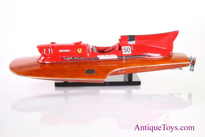 Wooden Race Boat- Ferrari Hydro driven by Nando Dell'orto <FONT COLOR="ff000 ">*SOLD*</font> - Image 6
