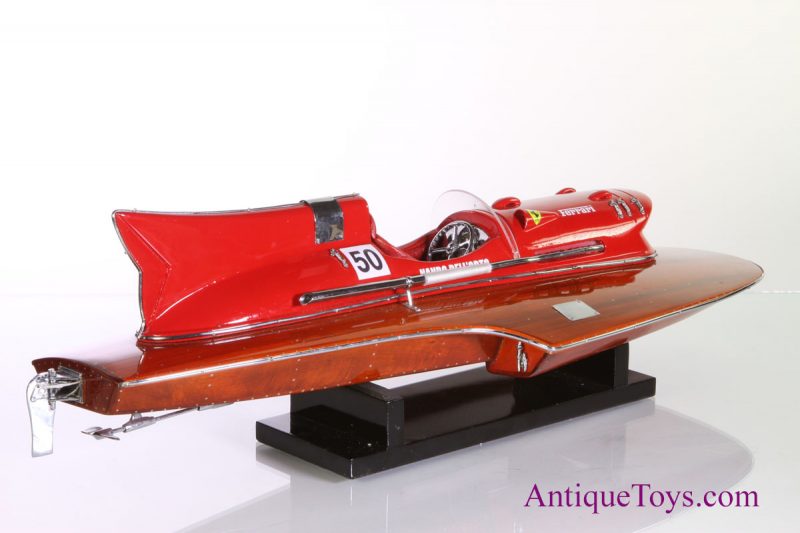 Wooden Race Boat- Ferrari Hydro driven by Nando Dell'orto <FONT COLOR="ff000 ">*SOLD*</font> - Image 7