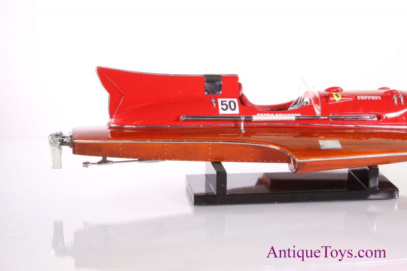 Wooden Race Boat- Ferrari Hydro driven by Nando Dell'orto <FONT COLOR="ff000 ">*SOLD*</font> - Image 8