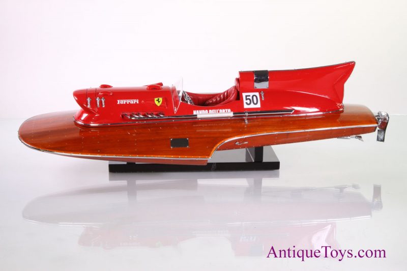 Wooden Race Boat- Ferrari Hydro driven by Nando Dell'orto <FONT COLOR="ff000 ">*SOLD*</font> - Image 11