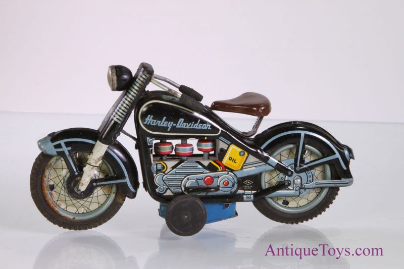 Nomura (TN)Tin Lithographed Friction Harley Davidson Motorcycle <FONT COLOR="ff000 ">*SOLD*</font> - Image 2