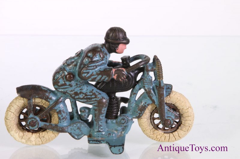 Hubley Cast Iron Motorcycle Hill Climber Racer #7 <FONT COLOR="ff000 ">*SOLD*</font> - Image 3