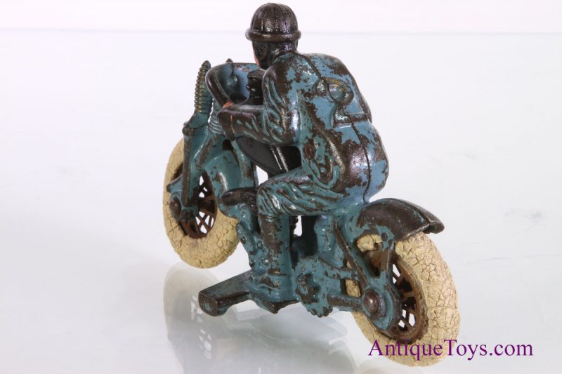 Hubley Cast Iron Motorcycle Hill Climber Racer #7 <FONT COLOR="ff000 ">*SOLD*</font> - Image 4