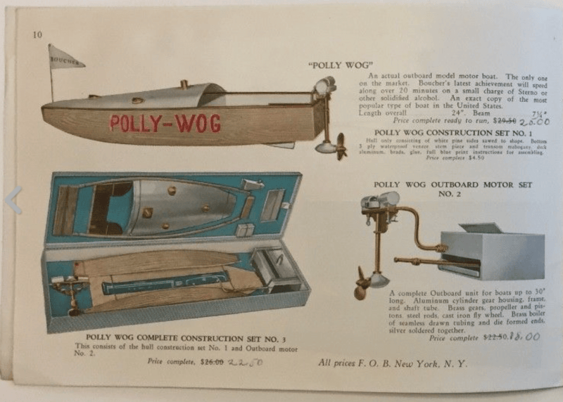 Boucher Polly-Wog Live Steam Boat <FONT COLOR="ff000 ">*SOLD*</font> - Image 2