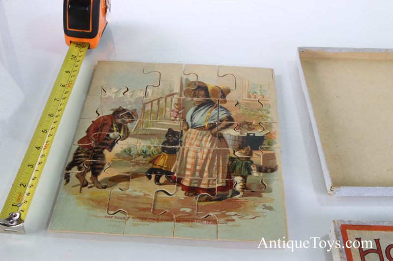 McLoughlin Bros. Scroll Puzzle "Home" Cats <FONT COLOR="ff000 ">*SOLD*</font> - Image 2