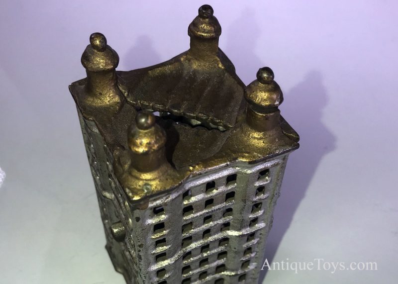 AC Williams Cast Iron Skyscraper Still Bank <FONT COLOR="ff000 ">*SOLD*</font> - Image 5