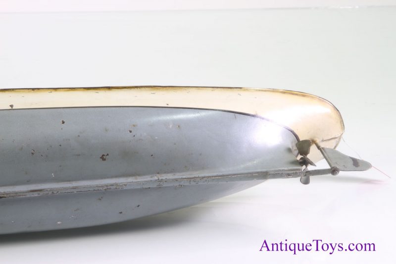 Gebbruder Bing Windup Race Boat German Tin Toy for Sale <FONT COLOR="ff000 ">*SOLD*</font> - Image 13
