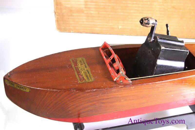 Flying Yankee Mahogany Wood Boat Toy- Seaworthy in Box <FONT COLOR="ff000 ">*SOLD*</font>