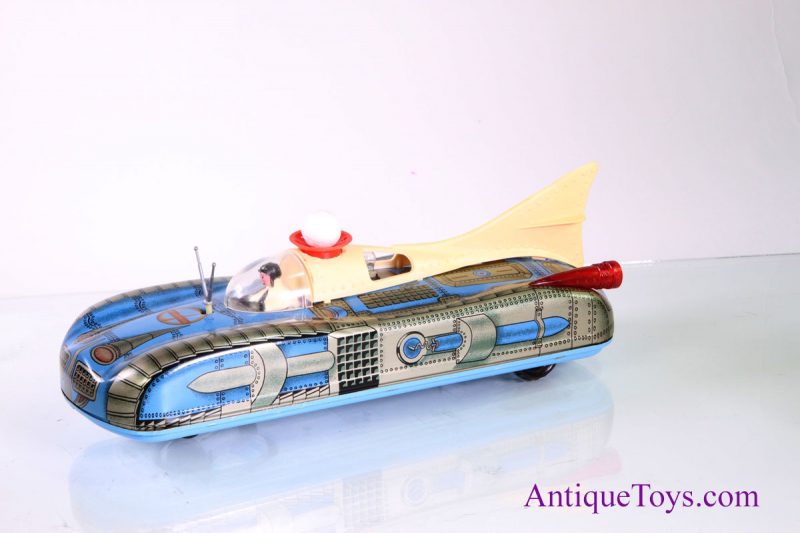 Lemezaru Gyar Tin Lithographed Battery Operated Interkosmosz Space Car in Box Hungarian Toy for Sale <FONT COLOR="ff000 ">*SOLD*</font> - Image 4