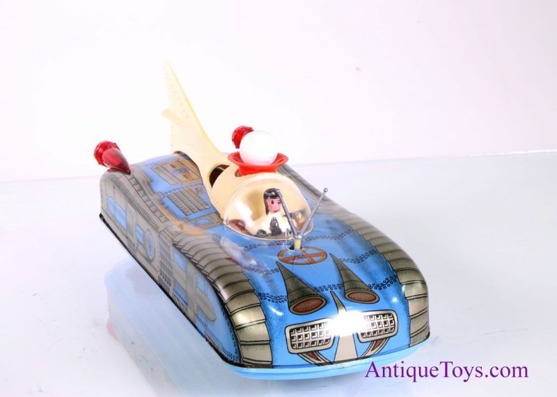Lemezaru Gyar Tin Lithographed Battery Operated Interkosmosz Space Car in Box Hungarian Toy for Sale <FONT COLOR="ff000 ">*SOLD*</font> - Image 5
