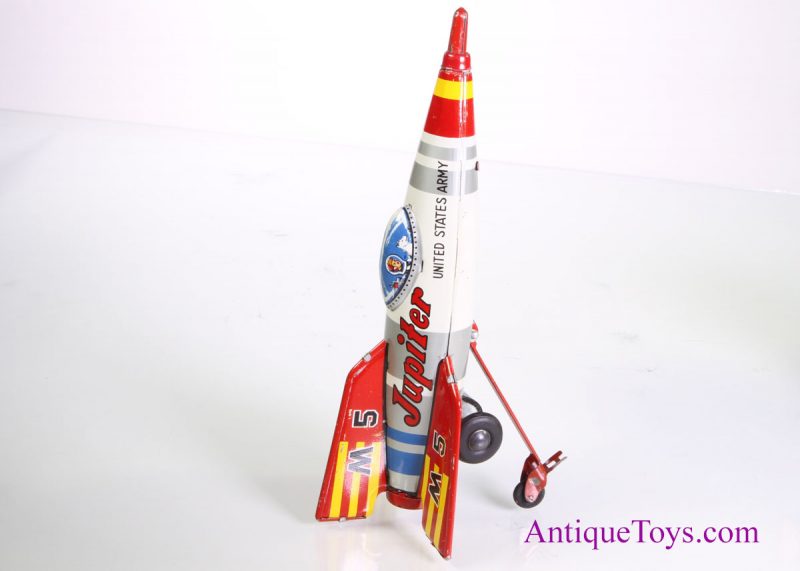 Masuya Tin Lithographed Friction Jupiter Army Tin Rocket M5 in Box for Sale <FONT COLOR="ff000 ">*SOLD*</font> - Image 2