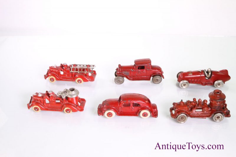 Red Cast Iron Toy Trucks and Cars <FONT COLOR="ff000 ">*SOLD*</font> - Image 3