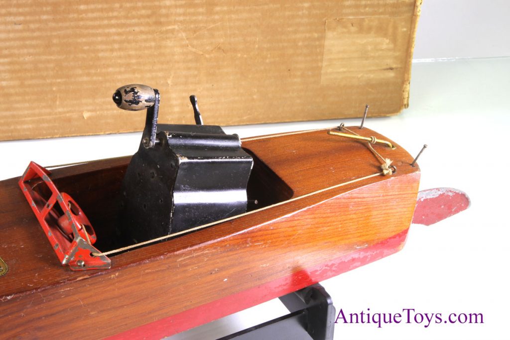 Flying Yankee Mahogany Wood Boat Toy Seaworthy in Box *SOLD