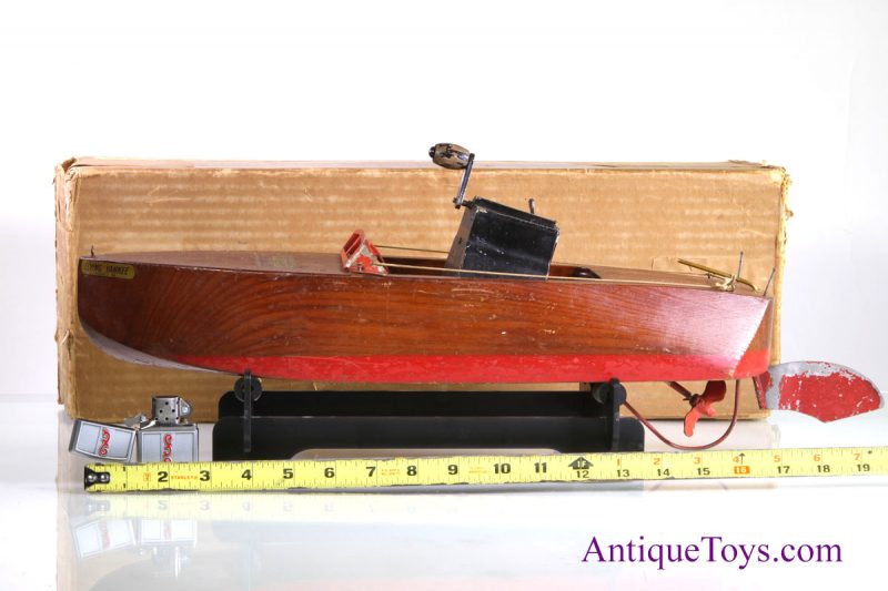 Flying Yankee Mahogany Wood Boat Toy- Seaworthy in Box <FONT COLOR="ff000 ">*SOLD*</font> - Image 11