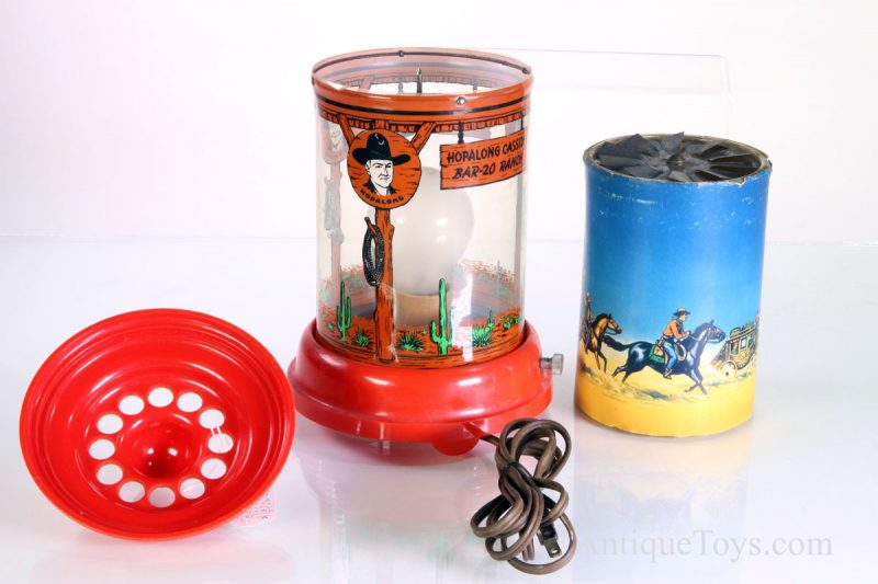 Ca. 1950’s  Econolite Roto-Vue Jr. Western Hopalong Cassidy Bar 20 Ranch Rotating Motion Lamp <FONT COLOR="ff000 ">*SOLD*</font> - Image 3
