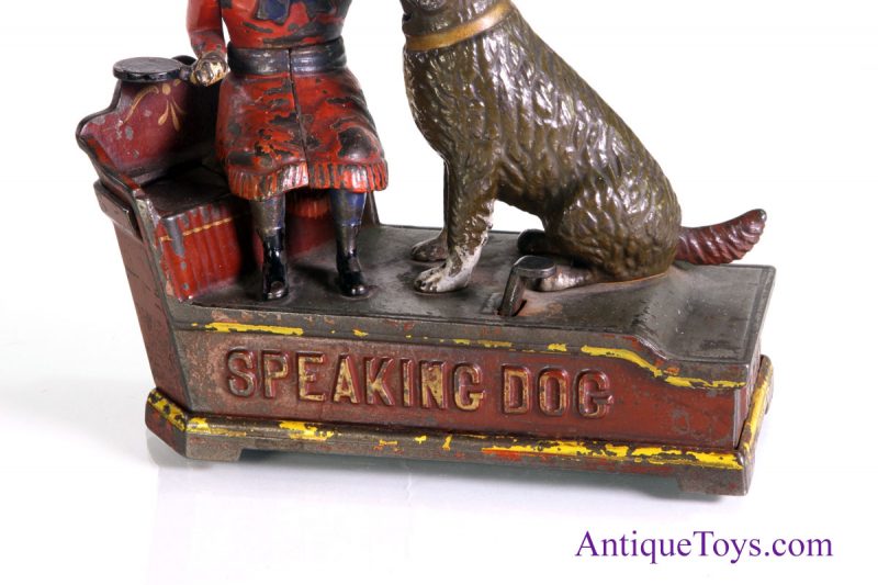 Speaking Dog Cast Iron Mechanical Bank <FONT COLOR="ff000 ">*SOLD*</font> - Image 2