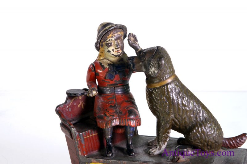 Speaking Dog Cast Iron Mechanical Bank <FONT COLOR="ff000 ">*SOLD*</font>