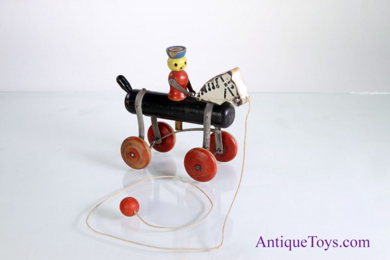 Tinkertoys 1924 Pony Tinker Horse & Rider Pull Toy for Sale <FONT COLOR="ff000 ">*SOLD*</font> - Image 5