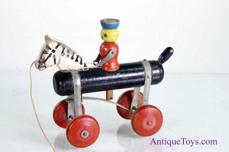 Tinkertoys 1924 Pony Tinker Horse & Rider Pull Toy for Sale <FONT COLOR="ff000 ">*SOLD*</font> - Image 6