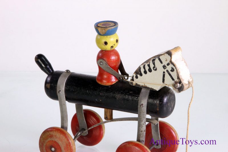Tinkertoys 1924 Pony Tinker Horse & Rider Pull Toy for Sale <FONT COLOR="ff000 ">*SOLD*</font>