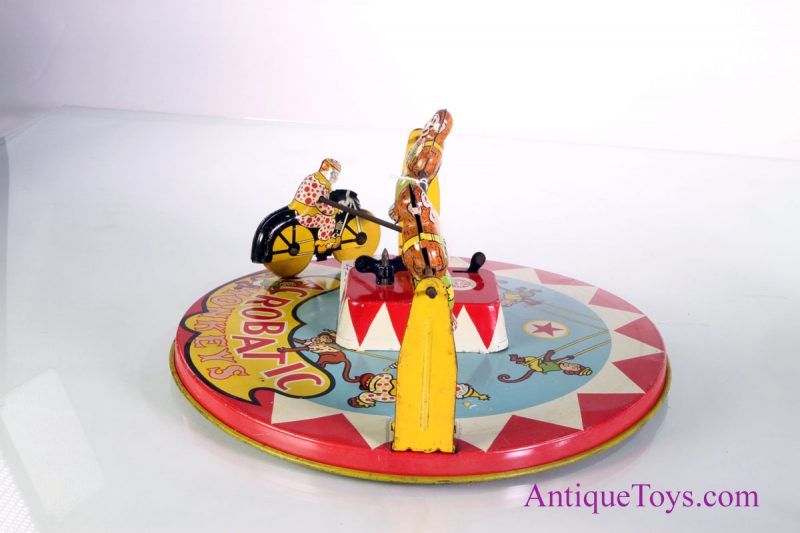 Wyandotte Tin Windup  Acrobatic Monkeys <FONT COLOR="ff000 ">*SOLD*</font> - Image 3