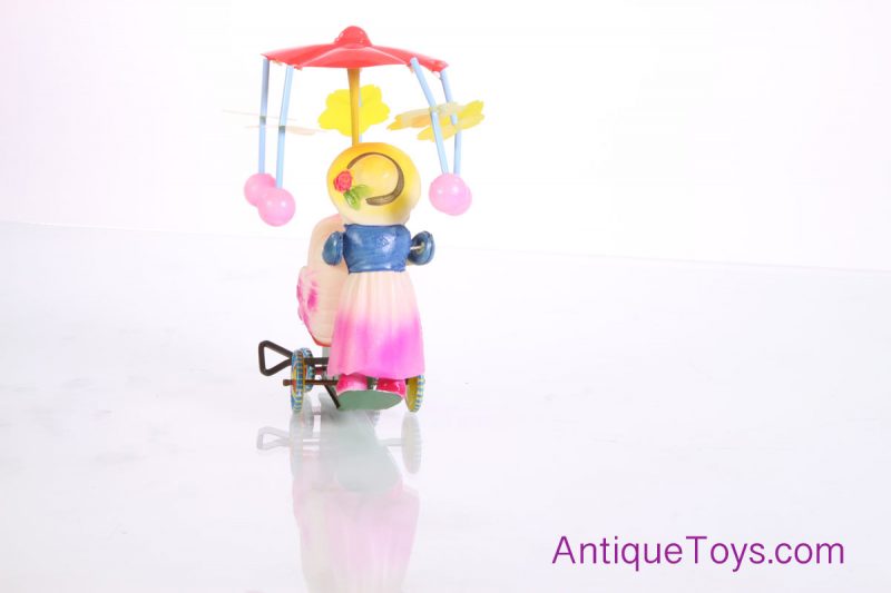 Vintage Baby Carriage Merry Go Round Windup Celluloid/Plastic Japan Toy in Box <FONT COLOR="ff000 ">*SOLD*</font> - Image 2