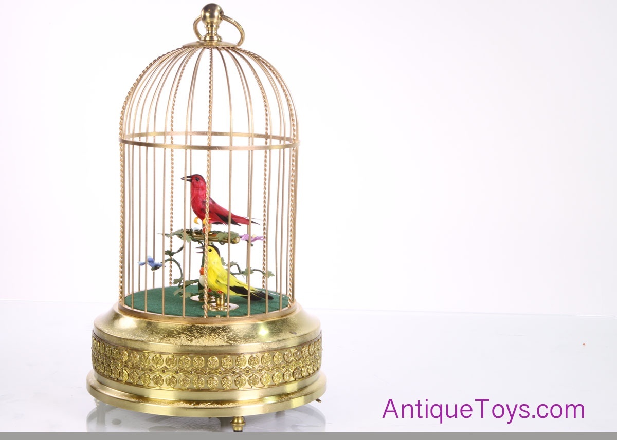 Singing bird in cage wind hot sale up original