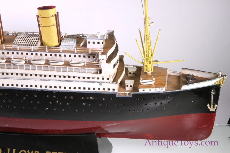 Marklin Tin Ship for Norddetscher Lloyd, Bremen for Sale <FONT COLOR="ff000 ">*SOLD*</font> - Image 10