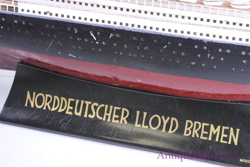 Marklin Tin Ship for Norddetscher Lloyd, Bremen for Sale <FONT COLOR="ff000 ">*SOLD*</font> - Image 14