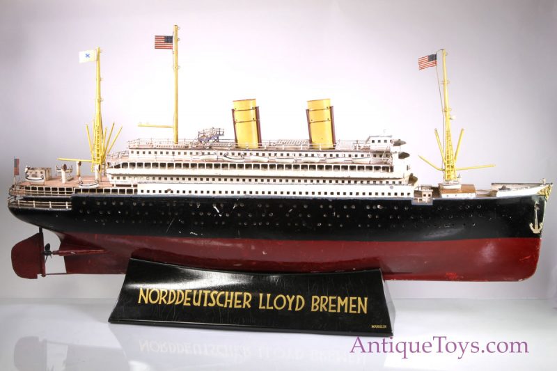 Marklin Tin Ship for Norddetscher Lloyd, Bremen for Sale <FONT COLOR="ff000 ">*SOLD*</font> - Image 16