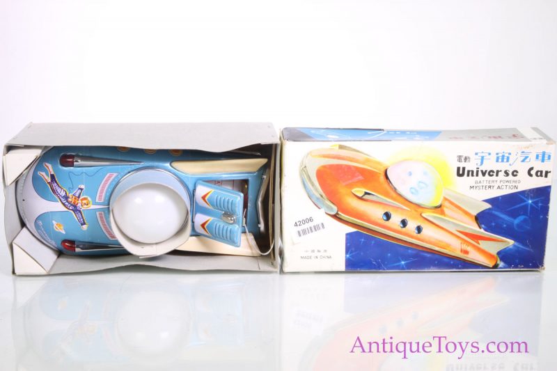 Early Chinese Tin Lithographed Universe Car ME 089 Battery-Op Space Toy with Box <FONT COLOR="ff000 ">*SOLD*</font> - Image 2